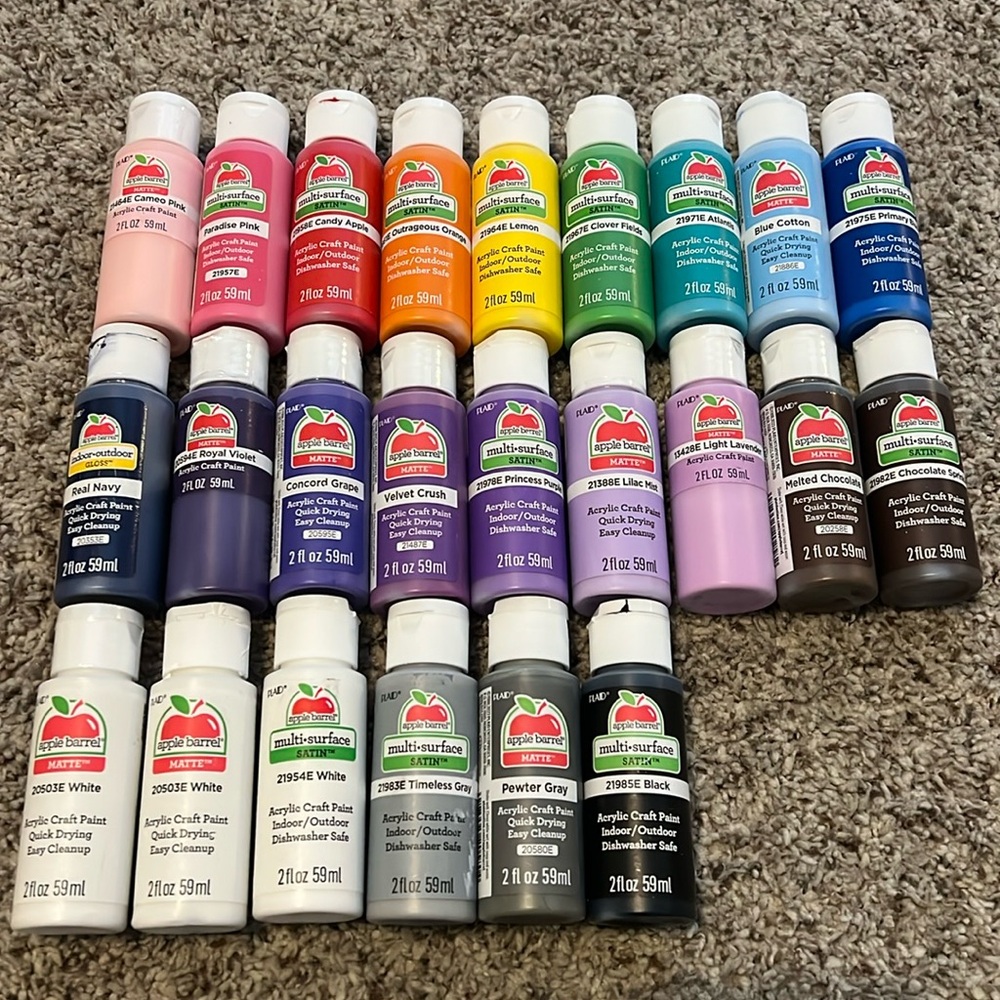 Apple Barrel Acrylic Paint Lot